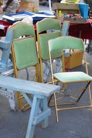 Four Green Velvet Folding Chairs From The 50 S Folding Chair Vintage Chairs Chair
