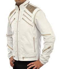 Michael Jackson Beat It White Leather Jacket At Amazon Men S Clothing Store Ropa