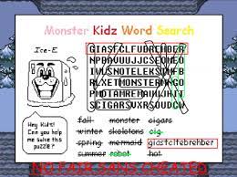 Each one contains a clue or riddle indicating the … Monster Kidz Words Search Papyrus Puzzle Solved Puzzle Solving Solving Word Search