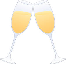 Glasses Of Champagne Clinking Free Clip Art Free Clip Art Clip Art Champagne