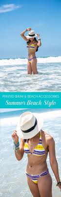 A Pretty Printed Summer Bikini & Beach Accessories