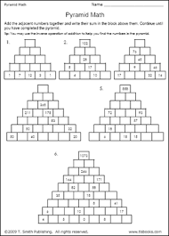 Printable math worksheets from k5 learning. Education World Work Sheet Library Pyramid Math Education World