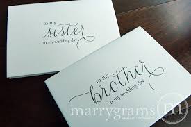 Wedding Card To Your Brother Or Sister Siblings Of The Etsy Groom Card Birthday Gifts For Sister Sister Birthday Card