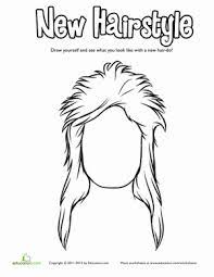 Hairstyle Coloring Mullet Worksheet Education Com Hair Color Coloring Pages Cool Coloring Pages