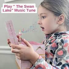 Amazon.com: Enchantmints Musical Ballet School Jewelry Box for Girls  Ballerinas Spin to Swan Lake 4 Drawers : Clothing, Shoes & Jewelry