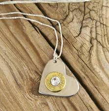 Brass Bullet Nickel Heart Sterling Necklace Bullet Jewelry Bullet Designs Inc