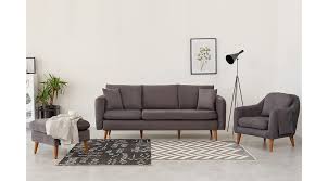 Ufak yastıkları sarı olacak, nasıl bir halı olur sizce? Sofia Koltuk Takimi Antrasit Fiyati Vivense