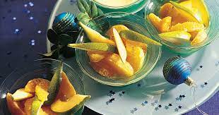 winterfruchtsalat mit lebkuchen zabaione rezept swissmilk