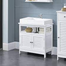 Dafür muss der schrank einfach nur unter das waschbecken geschoben werden. En Casa Waschbeckenschrank Waterford Mit 2 Schrankturen 60x30x60cm Weiss Online Kaufen Otto