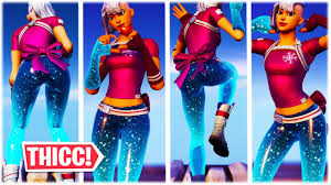 Also available in our wallpaper maker to build your own wallpapers with! Fortnite New Thicc Frosted Flurry Skin Showcase With 40 Dances And Emotes Youtube