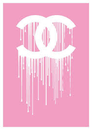 Chanel Liquidate Dripping Logo Chanel Art Chanel Logo Chanel Poster