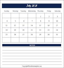 Add holidays and events and print the 2021 calendar. Free Printable July 2021 Calendar Template In Pdf Excel Word