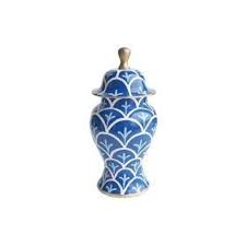 Maybe you would like to learn more about one of these? Dana Gibson Bedford Ginger Jar Small Navy Tailored Home