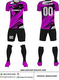 Katalog desain jersey bola futsal 06; 35 Desain Baju Futsal Warna Pink Hitam Sepak Bola Hitam Jersey Sepak Bola