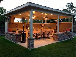 Find inspiration for outdoor kitchen roof ideas such as a canopy, pergola, gazebo a covering for your outdoor kitchen will provide shade from the elements while cooking, eating, and entertaining outdoors. Cool 60 Awesome Outdoor Kitchens Ideas On A Budget Https Livingmarch Com 60 Smart Ideas Outdoor Kitchens Backyard Patio Backyard Patio Design