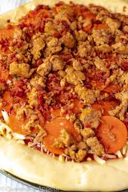 I just love making pizza from scratch now, because it's so easy and you can top it with whatever your heart desires! Meat Lovers Pizza Recipe Queenslee Appetit