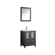 Bathroom vanities and cabinets can make or break an entire bathroom, make sure you get yours just how you like it. Vanity Art 24 Inch Single Sink Bathroom Vanity Set With Ceramic Vanity Top Walmart Com Walmart Com