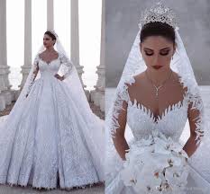 Shop more 2020 prom dresses here. 2020 Luxurious Beaded Arabic Ball Gown Long Sleeves Wedding Dresses Lace Tulle 3d Appliques Fitted Bridal Gowns Plus Size Wedding Dresses Aliexpress