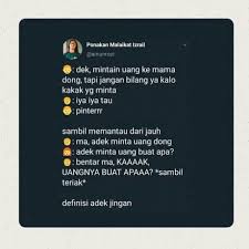 Demikian amalan ilmu untuk mendatangkan uang dalam seketika yang dapat saya sampaikan semoga bermanfaat dan salam. Pin Oleh Aznqoutes Di Qoutes Indonesia Punya Cerita Dan Obrolan Kutipan Lucu Malaikat Lucu
