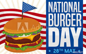 On may 28, celebrate national burger day with chili's while spending only $10! Delicious Cheeseburger With Patriotic Toothpick And Design For National Burger Day National Burger Day Burger Toothpick