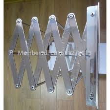 Expandable Clothes Drying Rack Stainless Steel Wall Mounted Retractable Laundry Dry Airer Flexible Accordi Clothes Drying Racks Drying Clothes Laundry Rack