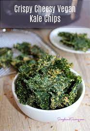 Crispy Air Fryer Kale Chips Vegan And Gluten Free Recipe Vegan Snacks Healthy Snacks Recipes Healthy Snacks