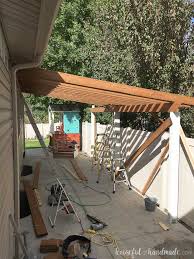 The house and from building up moisture. Build A Patio Pergola Attached To The House Houseful Of Handmade