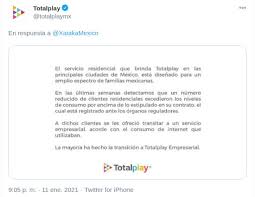 En caso de cancelar el servicio, el cliente deberá entregar todos los equipos a totalplay, en caso de no entregarlos se deberá pagar el costo del equipo (iva incluido) de acuerdo al plan contratado Totalplay Te Corto El Internet Por Consumo Excesivo Se Analizara Caso Por Caso Tierragamer