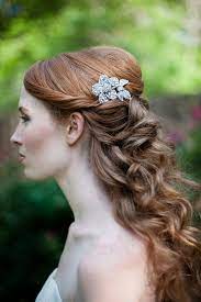 Retro Wedding Hairstyles Hair Down Vintage Wedding Hair Wedding Hair Down Hair Down Styles