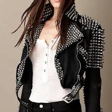 Adored by fashion fans and value seekers alike. Woman Studded Leather Jacket Buy Leather Biker Jacket Leather Fashion Jacket Ladies Jacket Product On Alibaba Com
