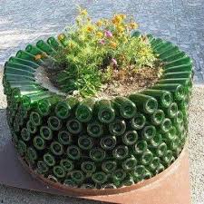 22 Fabulous Container Garden Design Ideas For Beautiful Balconies And Backyard Container Garden Design Wine Bottle Planter Bottle Garden