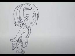 How To Draw A Chibi Sakura Step By Step - Youtube