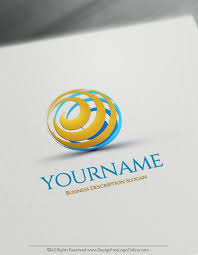 Online Free 3d Logo Maker 3d Spiral Globe Logo Template Globe Logo Logo Design Free 3d Logo