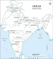 India Map With States Printable India Map With States In 2020 Indian River Map Geography Map India Map