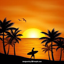 Pin By G Boccolini On Diseno Estampado Sunset Canvas Painting Sunset Painting Surf Art