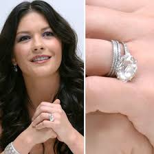 Catherine Zeta Jones Received A Beautiful Vintage Marquise Engagement Ring From Hu Engagement Rings Marquise Celebrity Wedding Rings Celebrity Engagement Rings