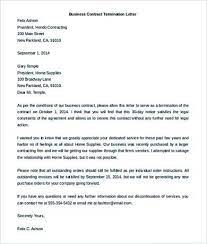 Contractor termination letter sample doc. Free 5 Contractor Termination Letters In Pdf