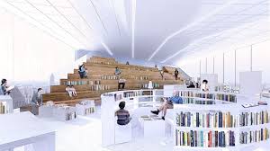 Gallery Of Oma Breaks Ground On Bmvr Library In Caen 7 Modern Library Architecture Building Renovation