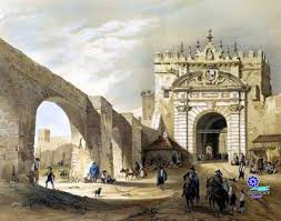 02 Sevilla Puerta De Carmona Hacia 1840 Genaro Perez De Villaamil Paris 1842 Sevilla Sevilla Espana Feria De Sevilla