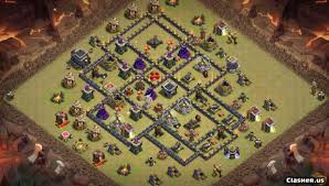 Best clan castle troops combinations for this base layout Town Hall 9 Best Th9 War Base With Link 7 2019 War Base Clash Of Clans Clasher Us