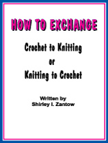How To Exchange Knitting To Crochet Or Crochet To Knitting