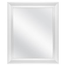 Houzz is the new way to design your home. Home Decorators Collection 23 5 In W X 28 5 In H Framed Rectangular Anti Fog Bathroom Vanity Mirror In White 83026 The Home Depot