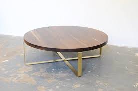 Metal coffee table base, metal table legs, full frame metal table base, steel table frame, coffee table base. Walnut Coffee Table Brass Base Round Top Black Walnut Free Etsy Solid Walnut Table White Oak Coffee Table Round Wood Coffee Table