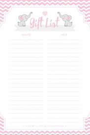 Free printable christmas shopping list example of printable christmas. Free Printable Gift Tracker For Any Occasion Free Baby Shower Printables Elephant Baby Shower Theme Gift Tracker
