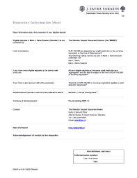 Safra sarasin group, with bank j. Fillable Online Depositor Information Sheet Bank J Safra Sarasin Gibraltar Fax Email Print Pdffiller