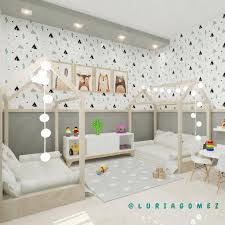 This Unique Vintage Girls Room Is Certainly A Powerful Style Concept Vintagegirlsroom Toddler Rooms Boy And Girl Shared Room Shared Girls Bedroom