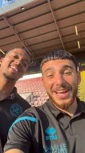 Ilias Chair and Chris Willock post Watford