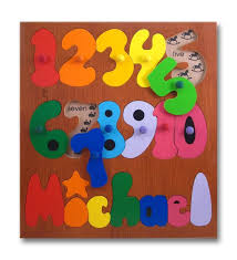 In this delightful game, very young children can have fun and learn while putting together five simple puzzles. 12 Wooden Name Puzzles With Pegs Ideas Name Puzzle Wooden Names Puzzles For Kids