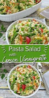 Summer Pasta Salad With Lemon Vinaigrette Recipe Recipe In 2020 Summer Pasta Summer Pasta Salad Healthy Salad Recipes