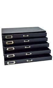 8.50 x 7.25 x 11.12. Black 5 Drawer Jewelry Organizer Store Supply Warehouse